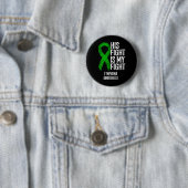 Blutkrebs Sein Kampf ist mein Kampf Lymphom-Bewuss Button (Beispiel)