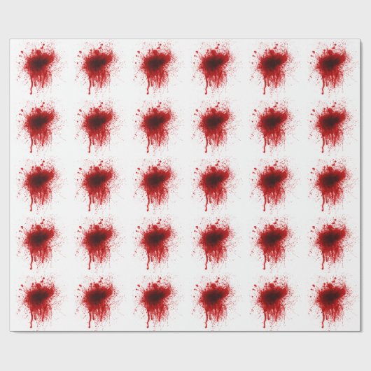 Blutkrebs-Spritzer realistisch Geschenkpapier (Flach)