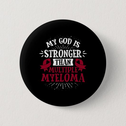 Blutkrebs-T-Shirt - Multiples Myelom-Bewusstsein Button (Vorderseite)