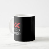 Blutkrebsbewusstsein Kaffeetasse (Vorderseite Links)