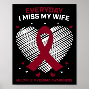 Blutkrebserzeugnisse geben Ehefrau Multiples Myelo Poster
