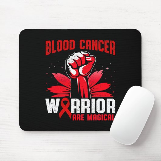 Blutkrebskrieger sind magische Einhorn-rote Ribb Mousepad (Mit Mouse)