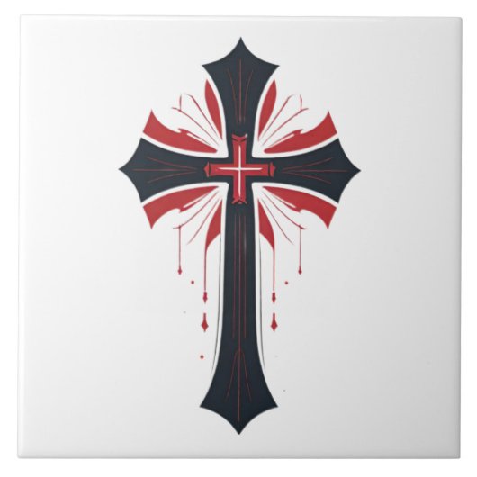 Blutkreuz Fliese (Vorderseite)