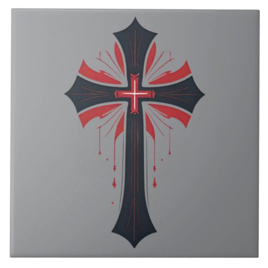 Blutkreuz Fliese (Vorderseite)