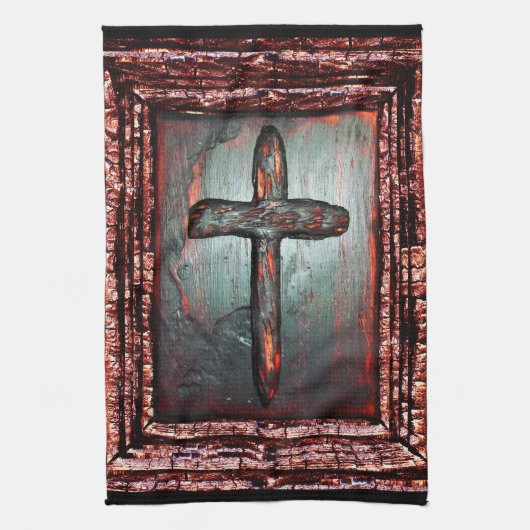 Blutkreuz Geschirrtuch (Vertikal)