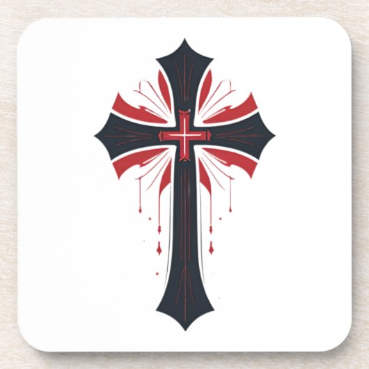 Blutkreuz Getränkeuntersetzer (Vorderseite)