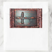 Blutkreuz Rechteckiger Aufkleber (Tasche)