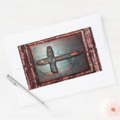 Blutkreuz Rechteckiger Aufkleber (Umschlag)