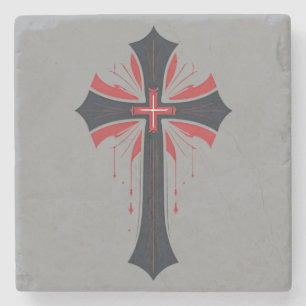 Blutkreuz Steinuntersetzer