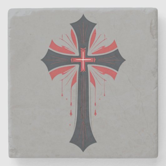 Blutkreuz Steinuntersetzer (Vorderseite)