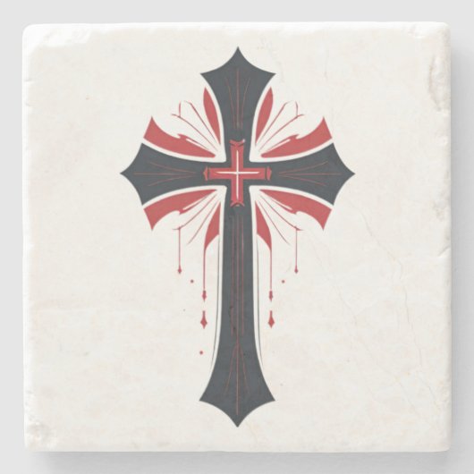 Blutkreuz Steinuntersetzer (Vorderseite)