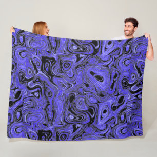 Blutlavender und Blauer Brandstein Fleecedecke