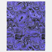 Blutlavender und Blauer Feuerstein Fleecedecke (Vorderseite)