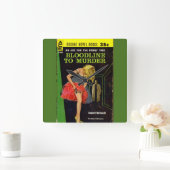 Blutlinie zu Murderpulpe Quadratische Wanduhr (Zuhause)