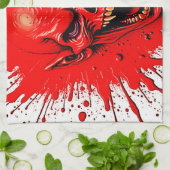 Blutlust: Der Vengeful Vampire Geschirrtuch (Gefaltet)