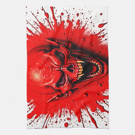 Blutlust: Der Vengeful Vampire Geschirrtuch (Vertikal)