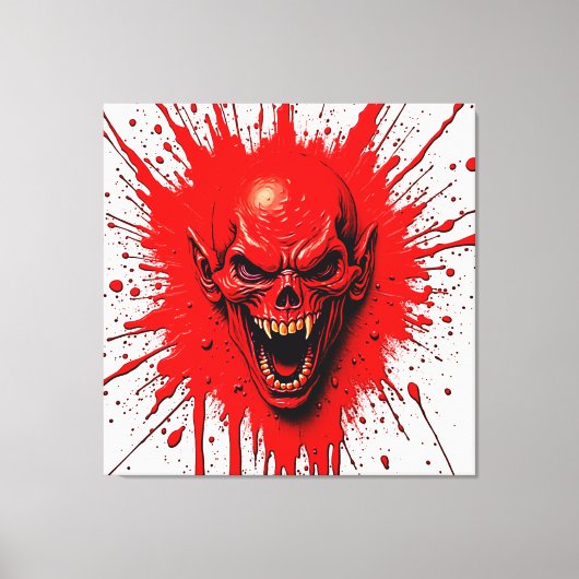 Blutlust: Der Vengeful Vampire Leinwanddruck (Vorderseite)