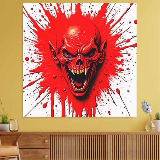 Blutlust: Der Vengeful Vampire Leinwanddruck (Insitu (Wohnzimmer))