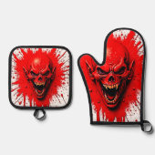 Blutlust: Der Vengeful Vampire Ofenhandschuh & Topflappen-Set (Vorderseite)
