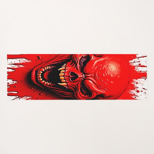 Blutlust: Der Vengeful Vampire Yogamatte (Rückseite (Horizontal))