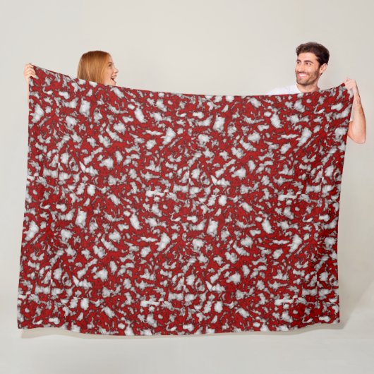 Blutmarmorn Fleecedecke (Beispiel)