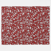 Blutmarmorn Fleecedecke (Vorderseite (Horizontal))