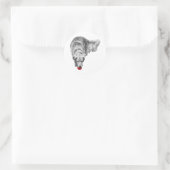 Blutmond Chase Runder Aufkleber (Tasche)