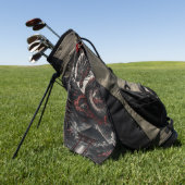 Blutmond-Drache Golfhandtuch (Gras)