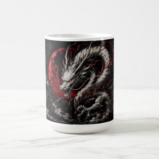 Blutmond-Drache Kaffeetasse (Mittel)