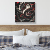 Blutmond-Drache Leinwanddruck (Insitu (Schlafzimmer))
