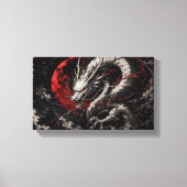 Blutmond-Drache Leinwanddruck (Vorderseite)