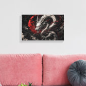 Blutmond-Drache Leinwanddruck (Insitu (Wohnzimmer))