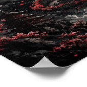 Blutmond-Drache Poster (Ecke)