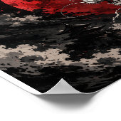 Blutmond-Drache Poster (Ecke)