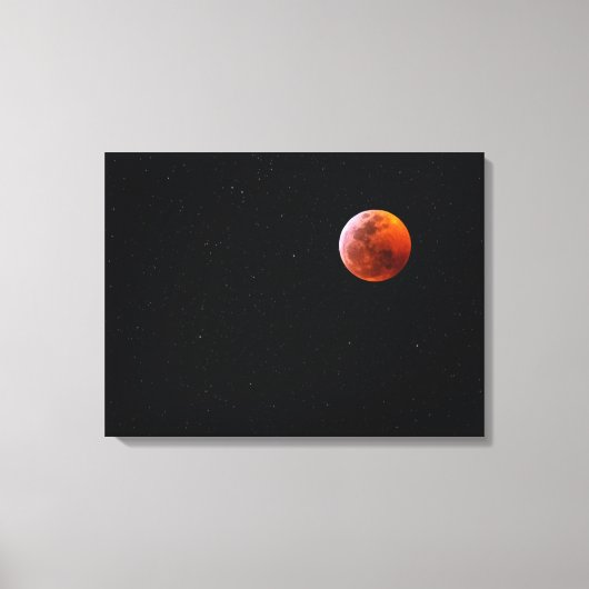 Blutmond-Eclipse | Big Island Hawaii Leinwanddruck (Vorderseite)