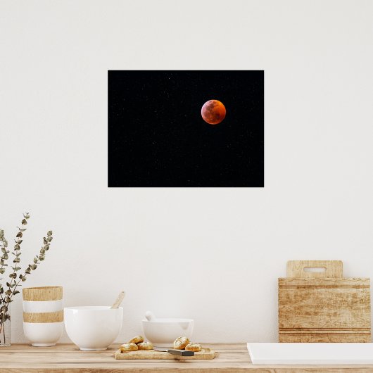 Blutmond-Eclipse | Big Island Hawaii Poster (Küche)