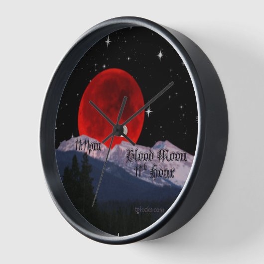 Blutmond Elfte Stunde Uhr Mauer (Winkel)