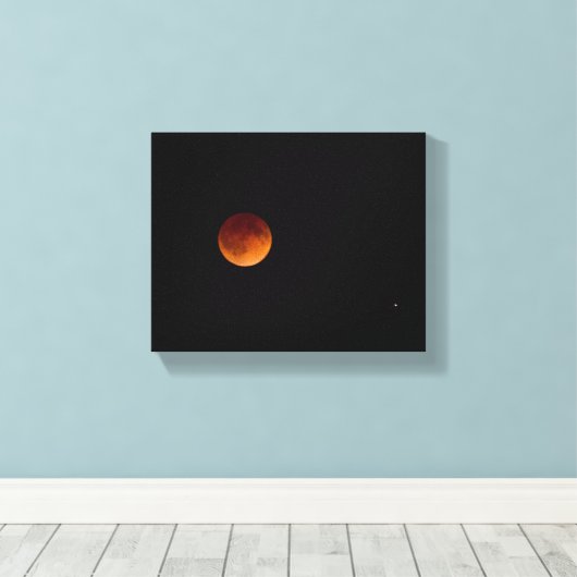 Blutmond Leinwanddruck (Insitu (Holzboden))