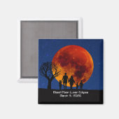 Blutmond Mondfinsternis 2026 Magnet (Vorderseite/Rückseite)
