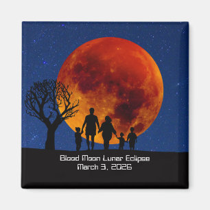 Blutmond Mondfinsternis 2026 Magnet