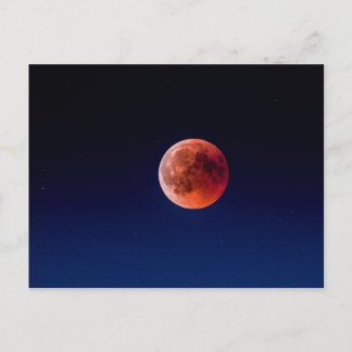 Blutmond-Mondfisch-Eclipse (Schweiz) Postkarte