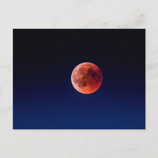 Blutmond-Mondfisch-Eclipse (Schweiz) Postkarte (Vorderseite)