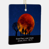 Blutmond-Mondflugbahn 2019 Keramikornament (Rechts)