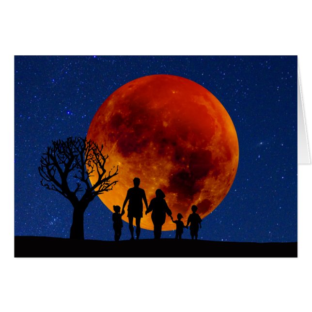 Blutmond-Mondseelenfamilie (Vorderseite (Horizontal))