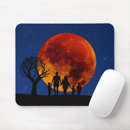 Blutmond-Mondseelenfamilie Mousepad (Mit Mouse)