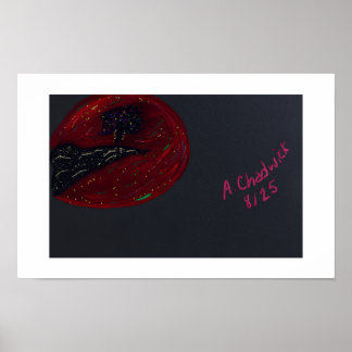 Blutmond-Nacht-Plakat Poster