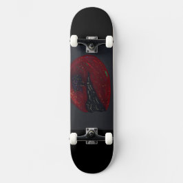 Blutmond-Nacht-Skateboard Skateboard