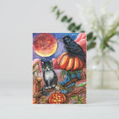 Blutmond Postkarte (Stehend Vorderseite)