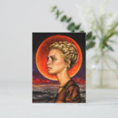 Blutmond Postkarte (Stehend Vorderseite)