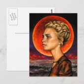Blutmond Postkarte (Vorne/Hinten)